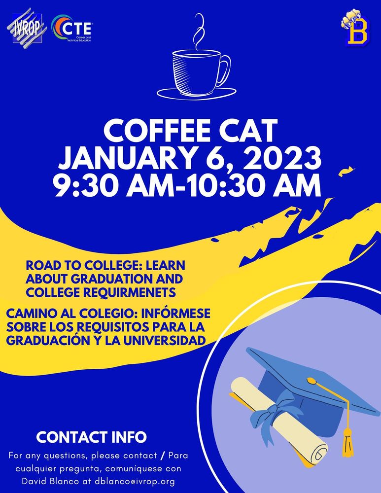 Coffee Cat Flyer January 6 at 9:30am