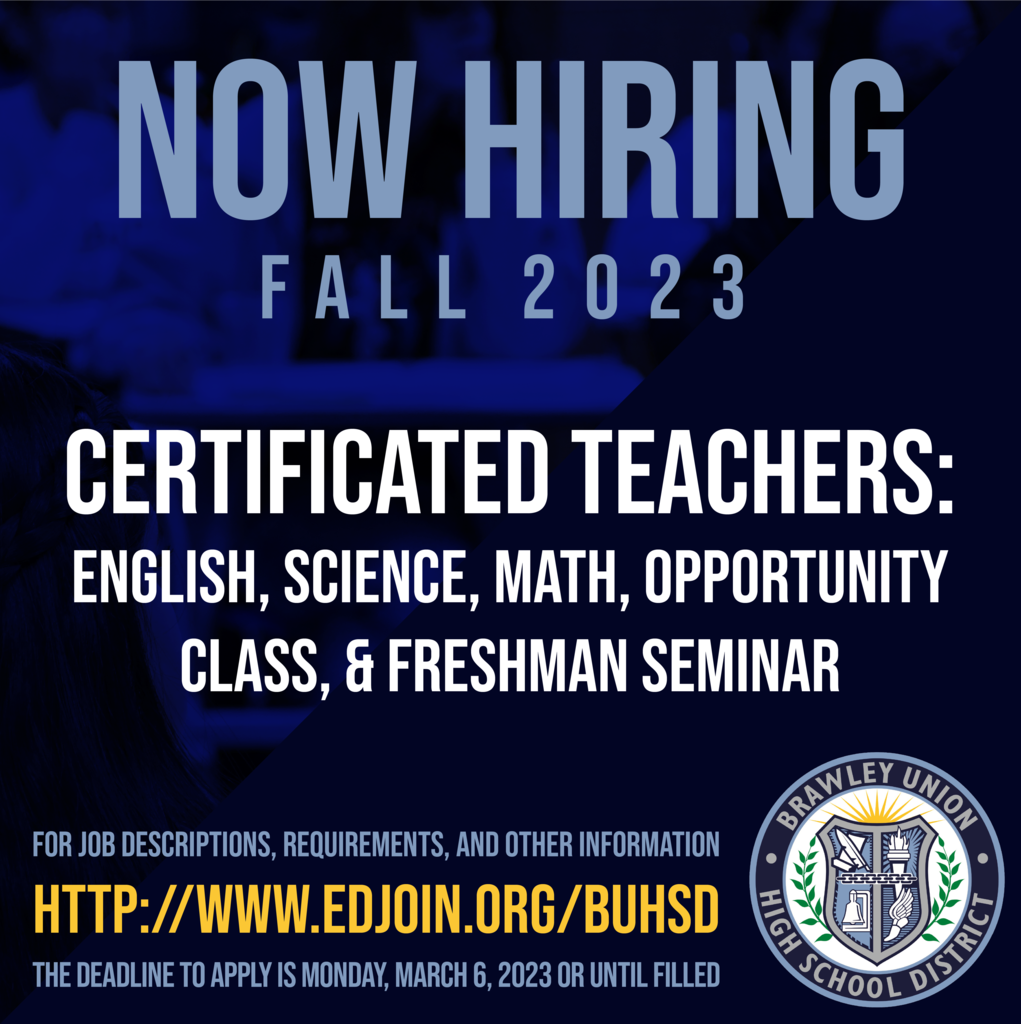 Now hiring Teachers