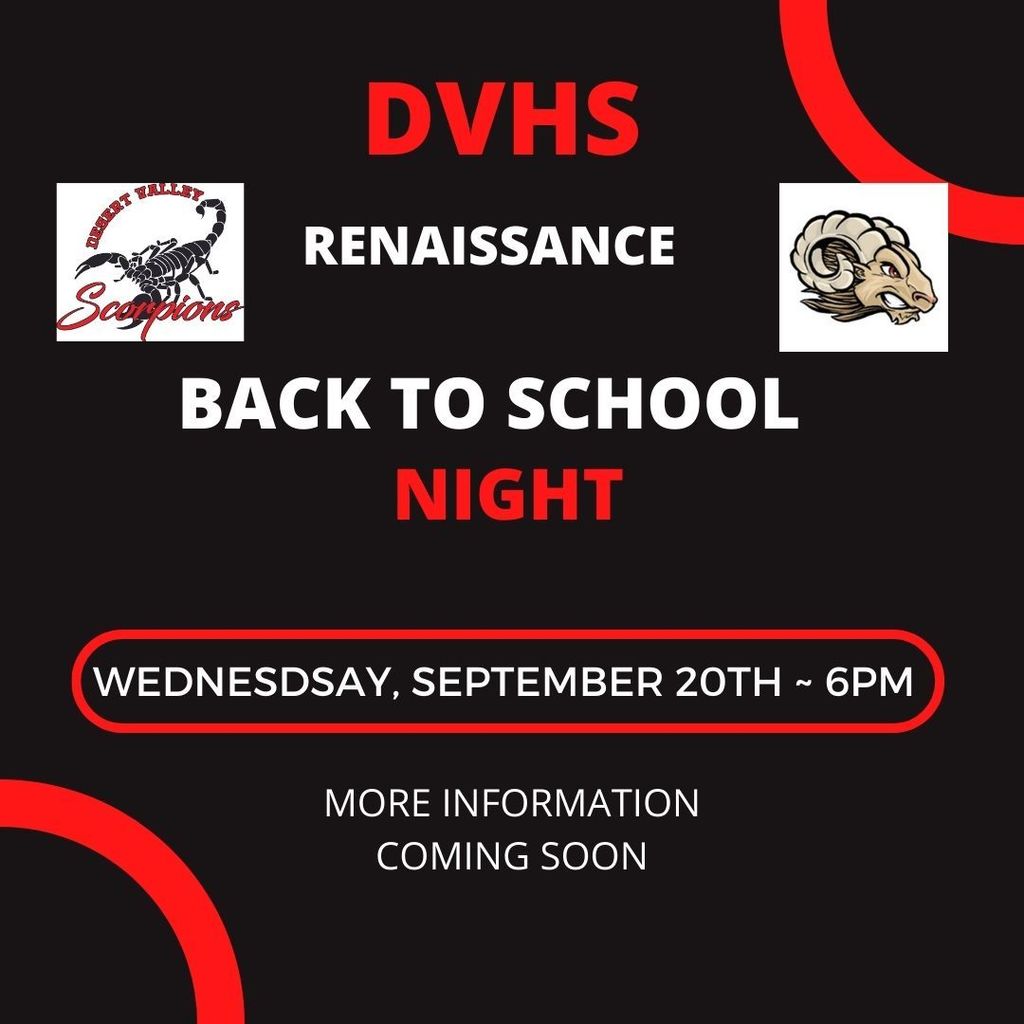 DVHS Back to School Night